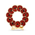 Poppy Wreath Bow Pin