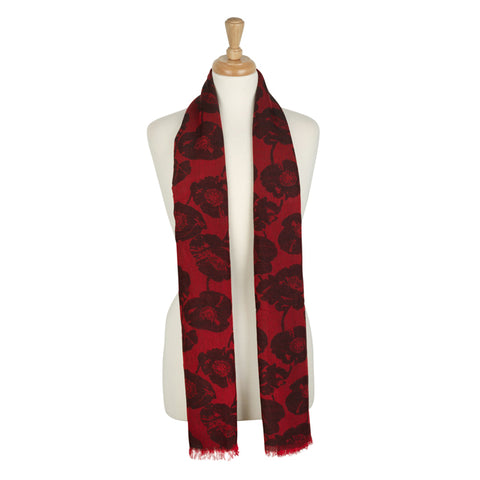 Poppy Jacquard Midweight Scarf