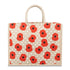 Poppy & Spot Large Jute Bag