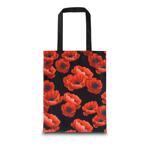 Tumbling Poppies rPET Tote Bag