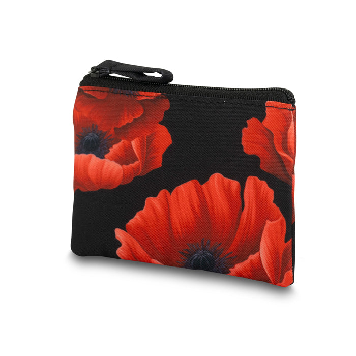 Tumbling Poppies rPET Coin Purse