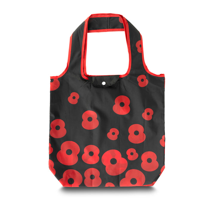 Falling Poppies Foldaway rPET Shopper Bag