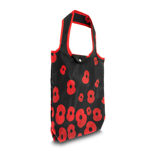 Falling Poppies Foldaway rPET Shopper Bag