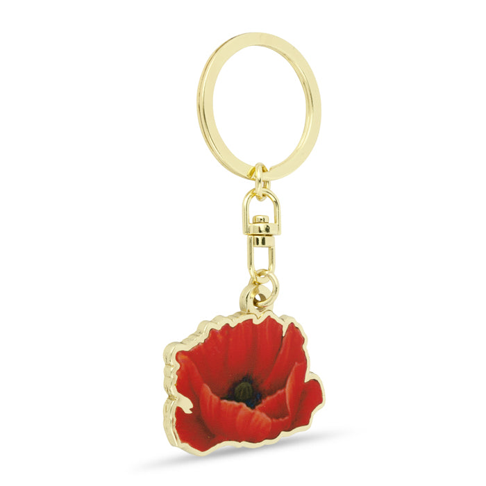 Tumbling Poppies Keyring