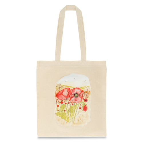 Bravo 22 Poppy Field Tote Bag