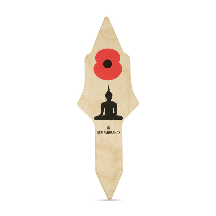 Buddhist Printed Poppy Tribute