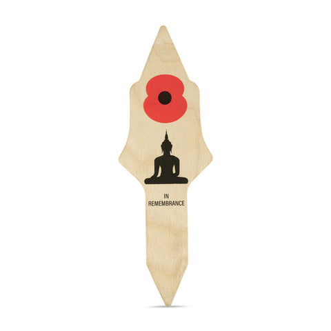 Buddhist Printed Poppy Tribute