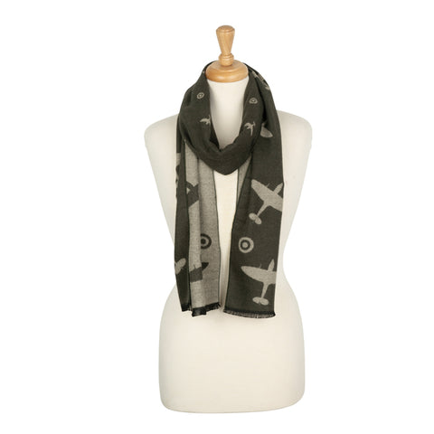 Spitfire Reversible Green Scarf