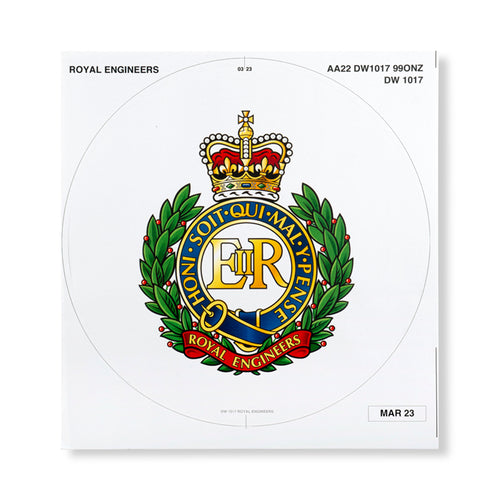 Service Corps of Royal Engineers Sticker Badge For Medium Wreath