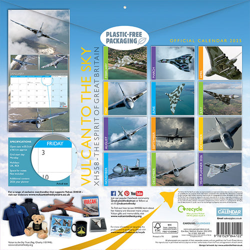 Vulcan XH558 Calendar 2025