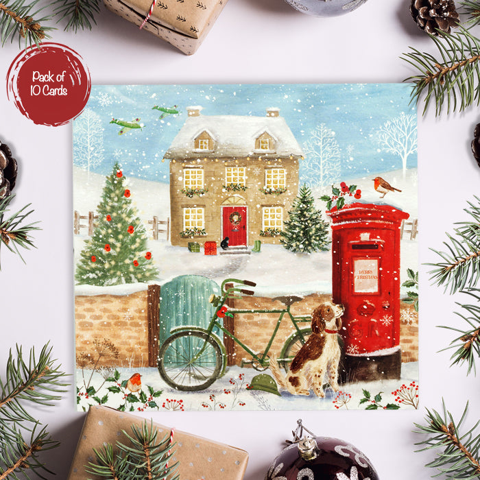 Winter Village Christmas Cards - Pack of 10