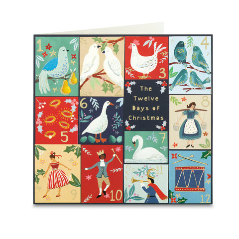 Twelve Days of Christmas Cards - Pack of 10