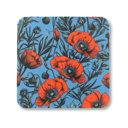 Ornate Poppies Coaster