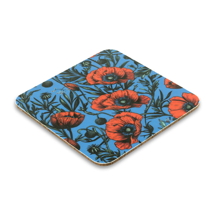 Ornate Poppies Coaster