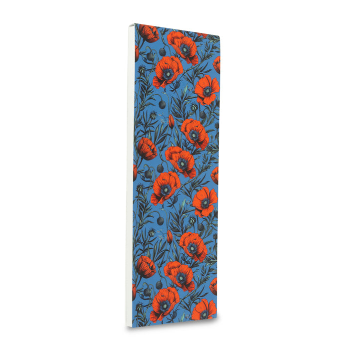 Ornate Poppies Slimline Magnetic Shopper Pad