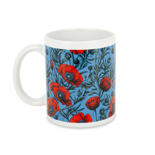 Ornate Poppies Mug