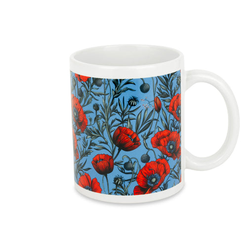 Ornate Poppies Mug