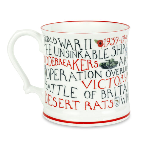 World War II Bone China Commemorative Mug