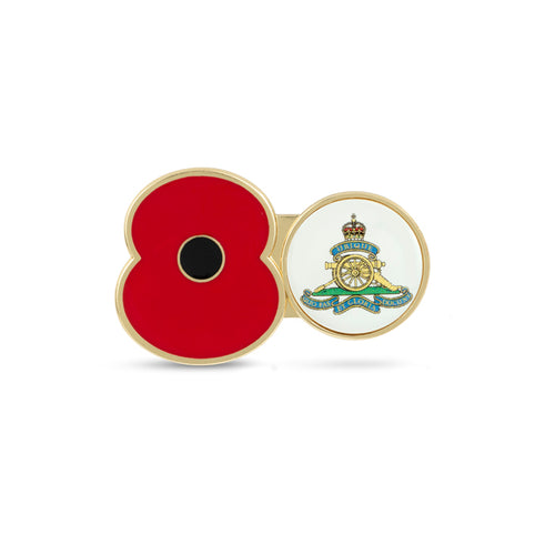 Service Poppy Pin Royal Artillery