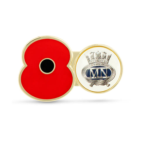 Service Poppy Pin Merchant Navy