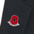 Lest We Forget Poppy Scroll Pin