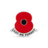 Lest We Forget Poppy Scroll Pin