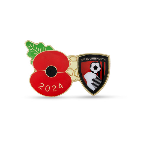 AFC Bournemouth Poppy Football Pin 2024