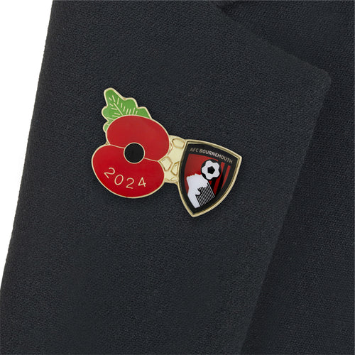 AFC Bournemouth Poppy Football Pin 2024