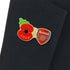 Arsenal Poppy Football Pin 2024