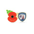 Chesterfield Poppy Football Pin 2024