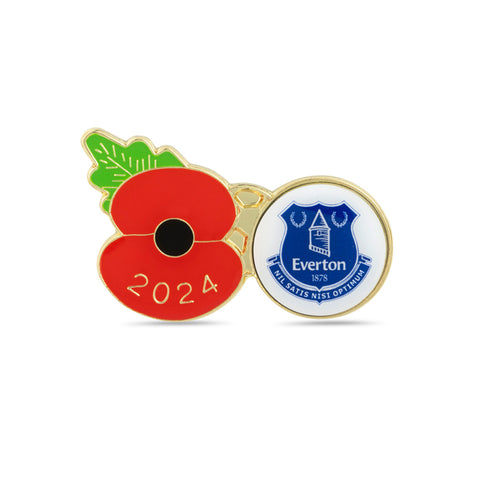 Everton Poppy Football Pin 2024