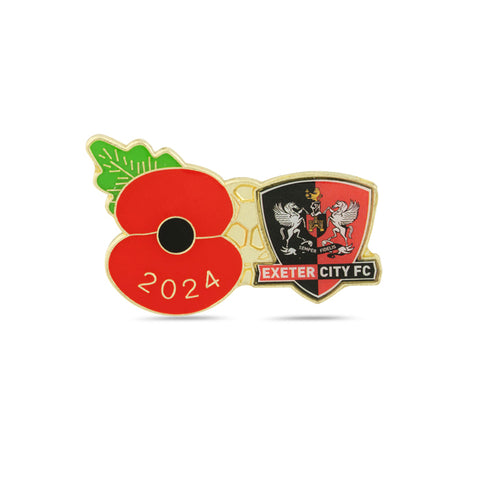 Exeter City Poppy Football Pin 2024