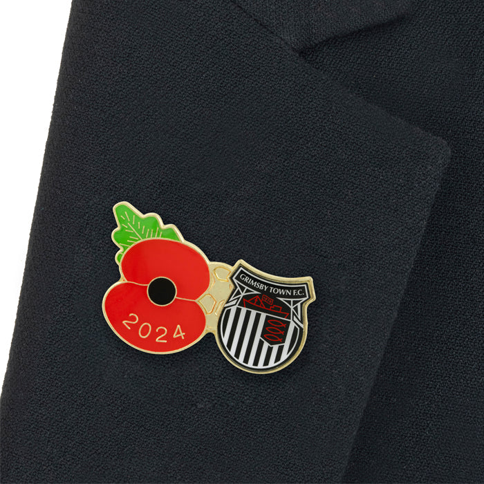 Grimsby Town Poppy Football Pin 2024