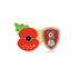 Rotherham United Poppy Football Pin 2024