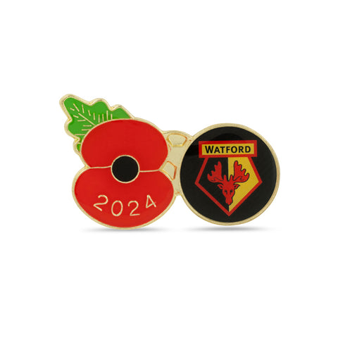 Watford Poppy Football Pin 2024