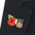 Wrexham AFC Poppy Football Pin 2024