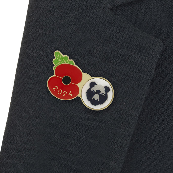 Bristol Bears Poppy Rugby Pin 2024