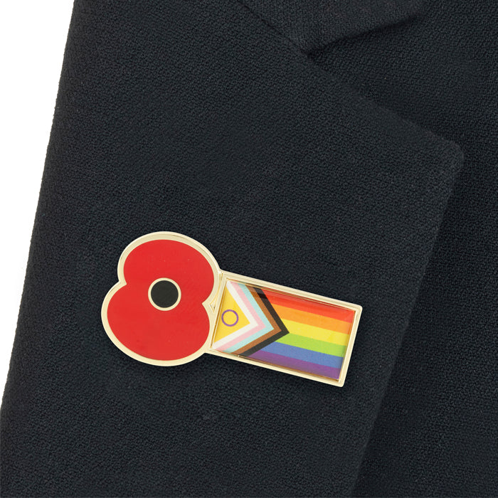 Royal British Legion Pride Poppy Badge | Poppy Shop UK