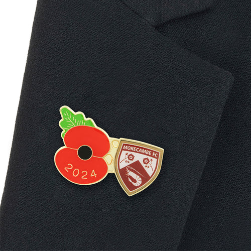 Morecambe Poppy Football Pin 2024