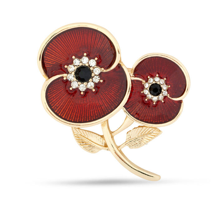 Forever Together Poppy Brooch