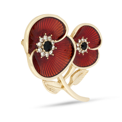 Forever Together Poppy Brooch