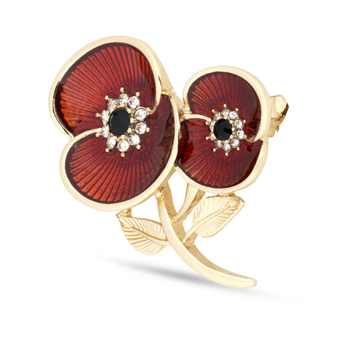 Forever Together Poppy Brooch