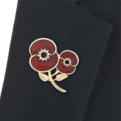 Forever Together Poppy Brooch