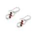 Infinity Crystal Poppy Drop Earrings