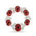 Poppy Petal Wreath Pin