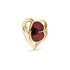 Entwined Heart Poppy Pin