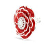 Poppy Floral Crystal Brooch