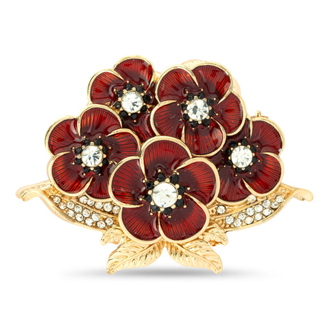 Elizabeth 5 Poppy Brooch