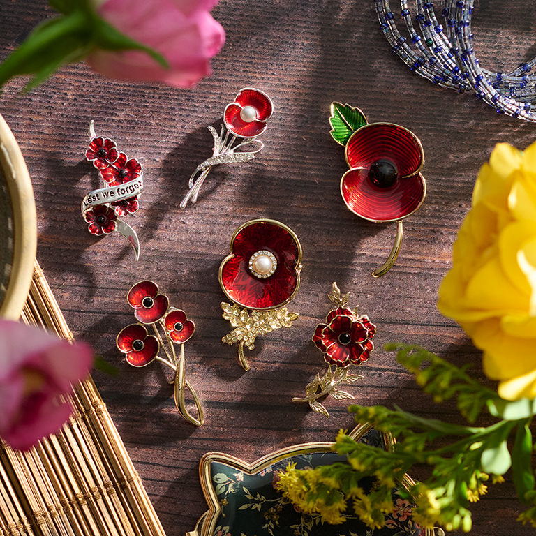 Poppy Brooches