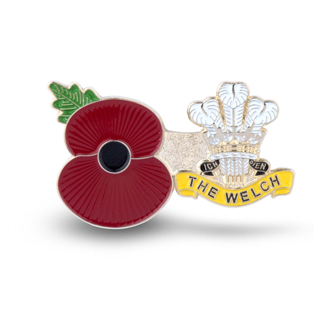 Service Poppy Pin Welch Regiment Poppy Shop Uk